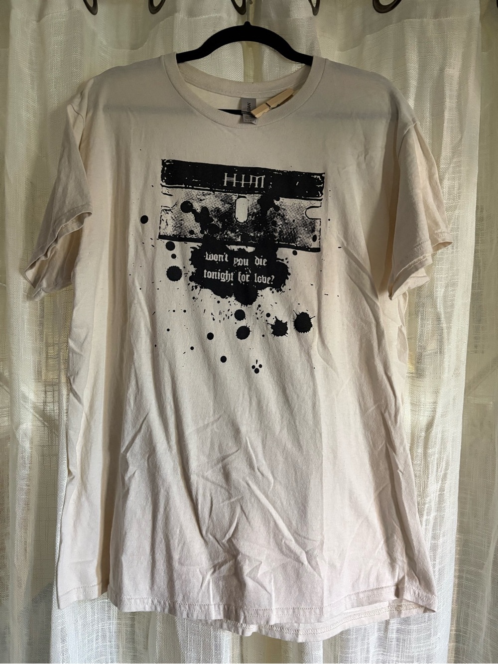 HIM band Short-Sleeve Tee size Large